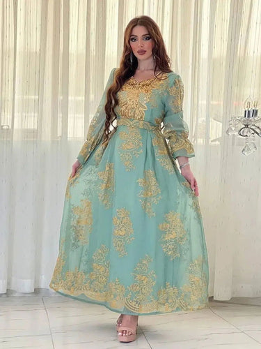 Boho Kaftan Grün